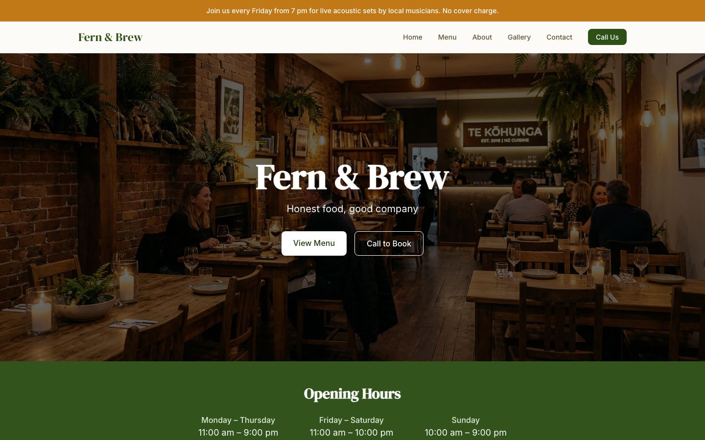 Fern & Brew preview