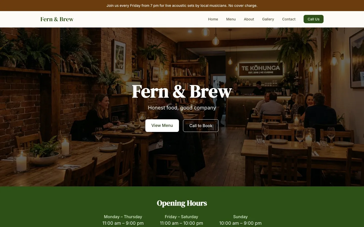 Fern & Brew preview