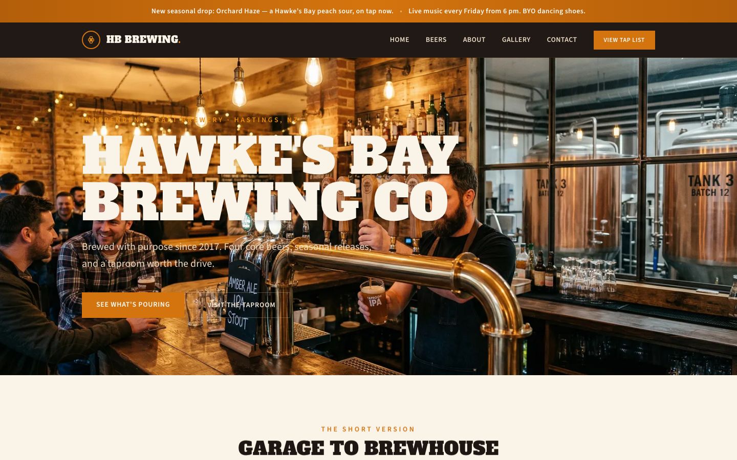 Hawke's Bay Brewing Co preview