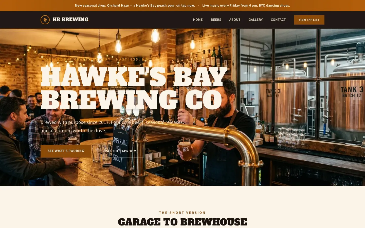 Hawke's Bay Brewing Co preview