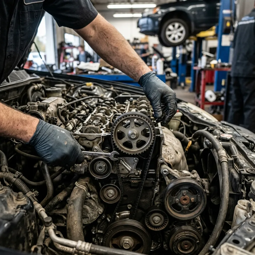 Cambelt day. If yours hasn't been done in 100k, don't wait.