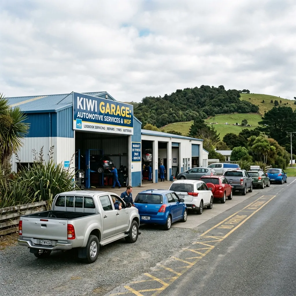 Monday morning queue. Drop yours off before 8 and we'll have it ready by lunch.