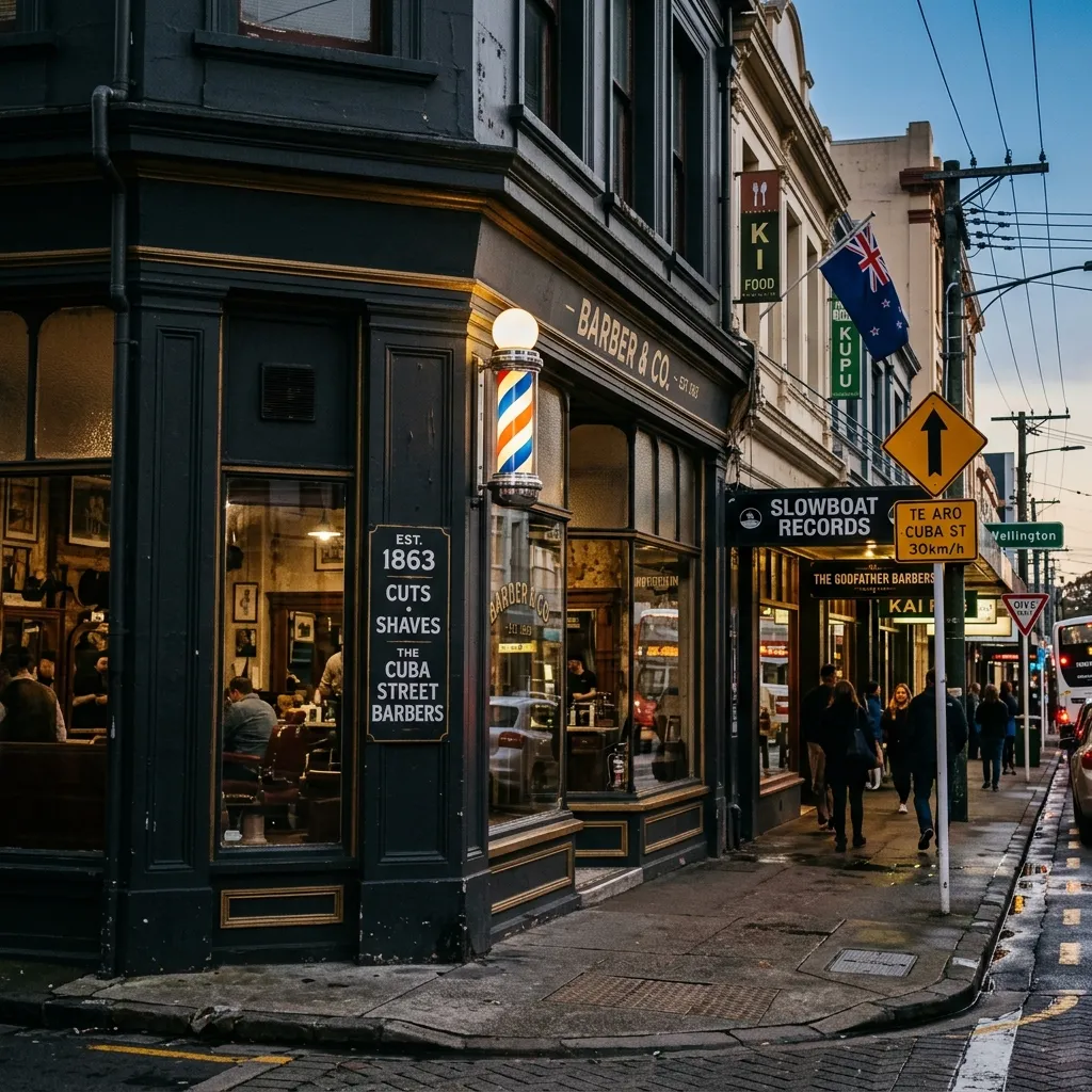 184 Cuba Street. Look for the pole.