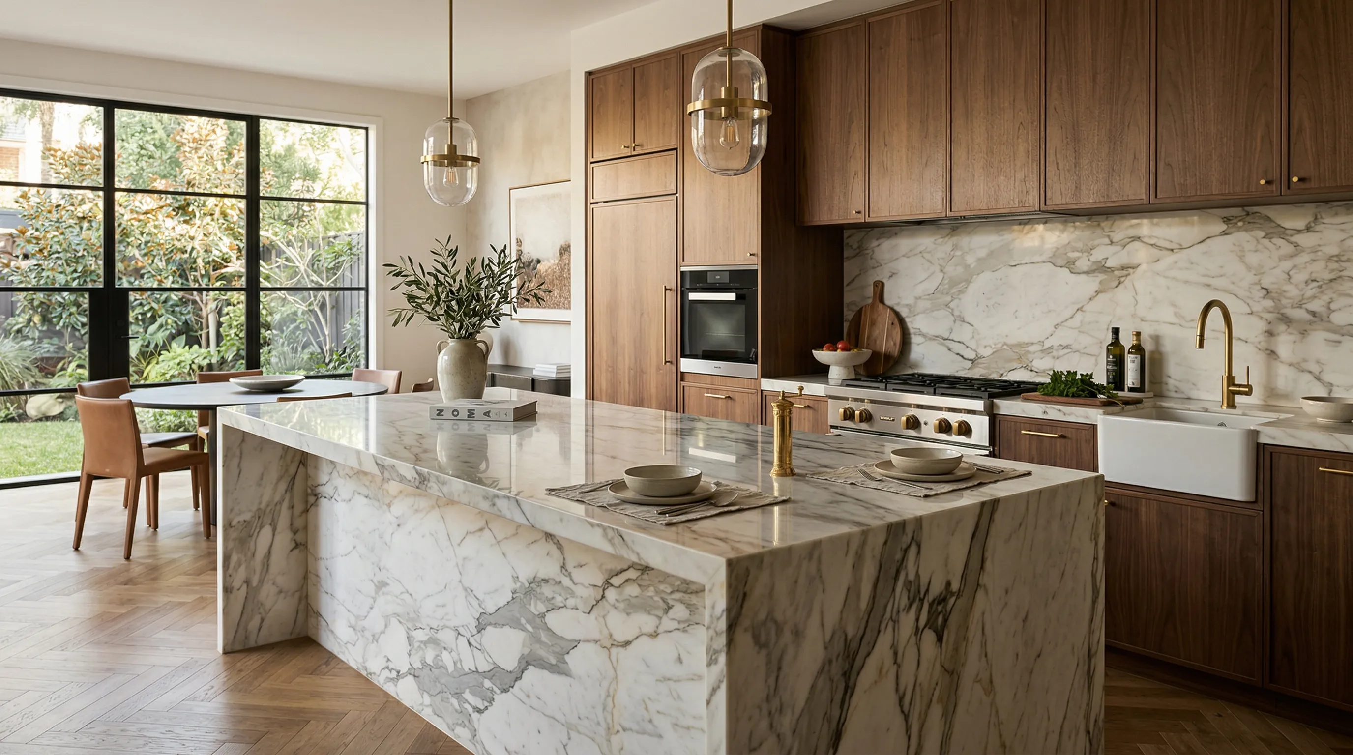 Stone benchtop installation