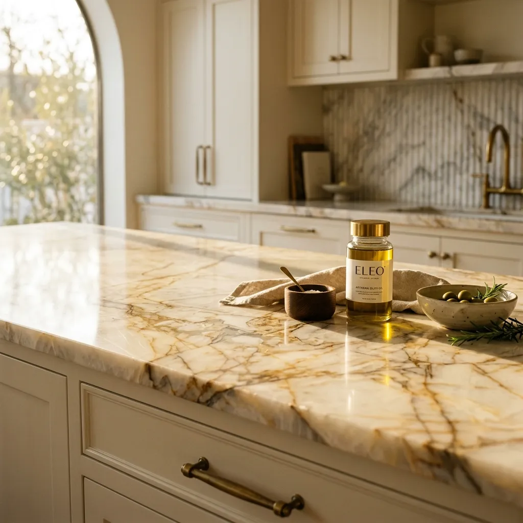 Taj Mahal quartzite — always a showstopper.
