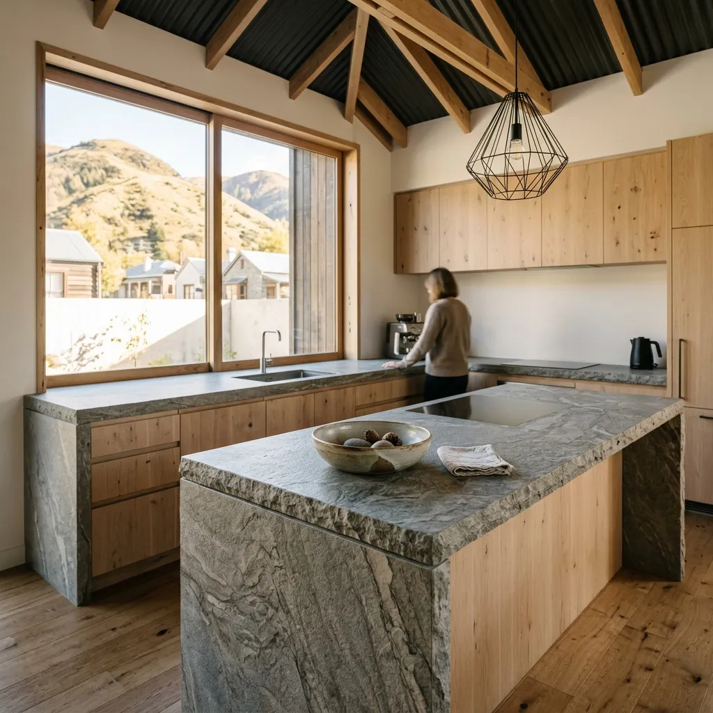 Fresh benchtop install in Arrowtown. Flawless finish.