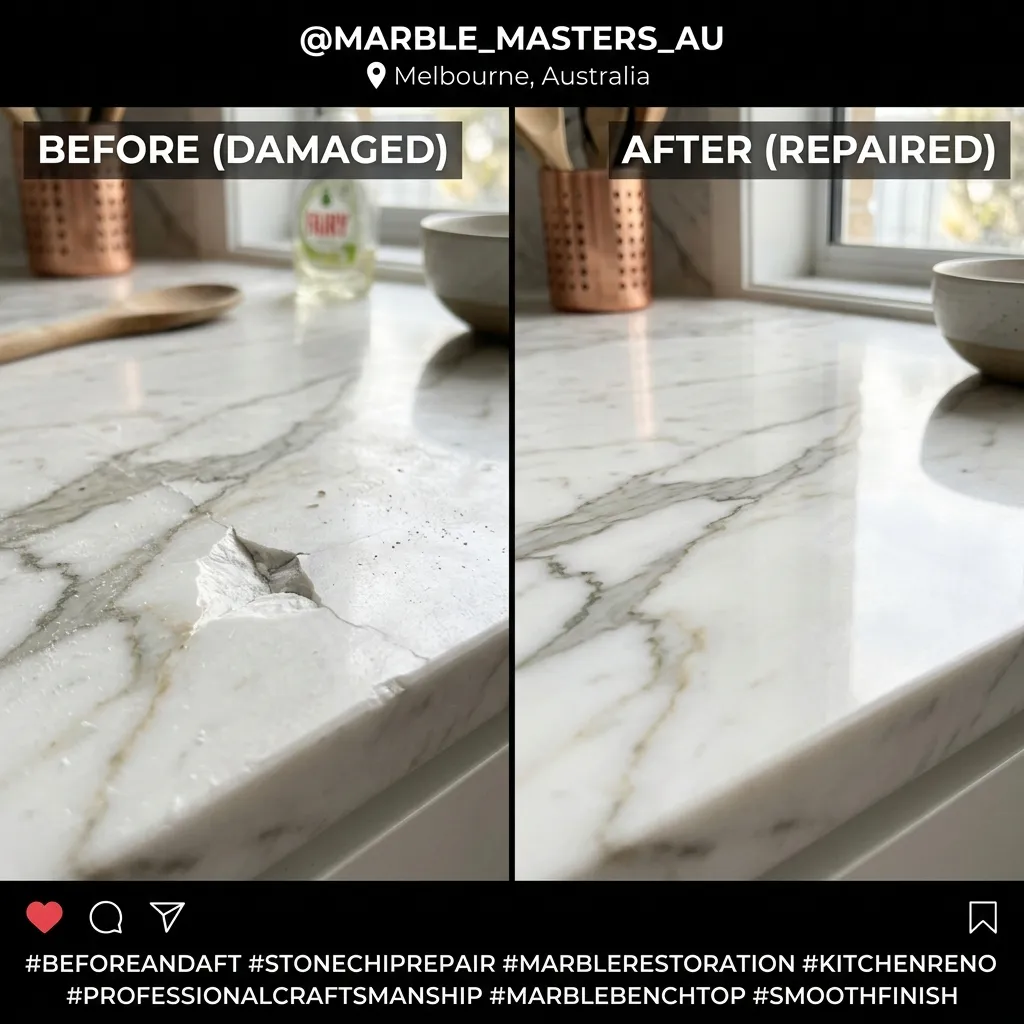 Before and after chip repair. Can you tell?