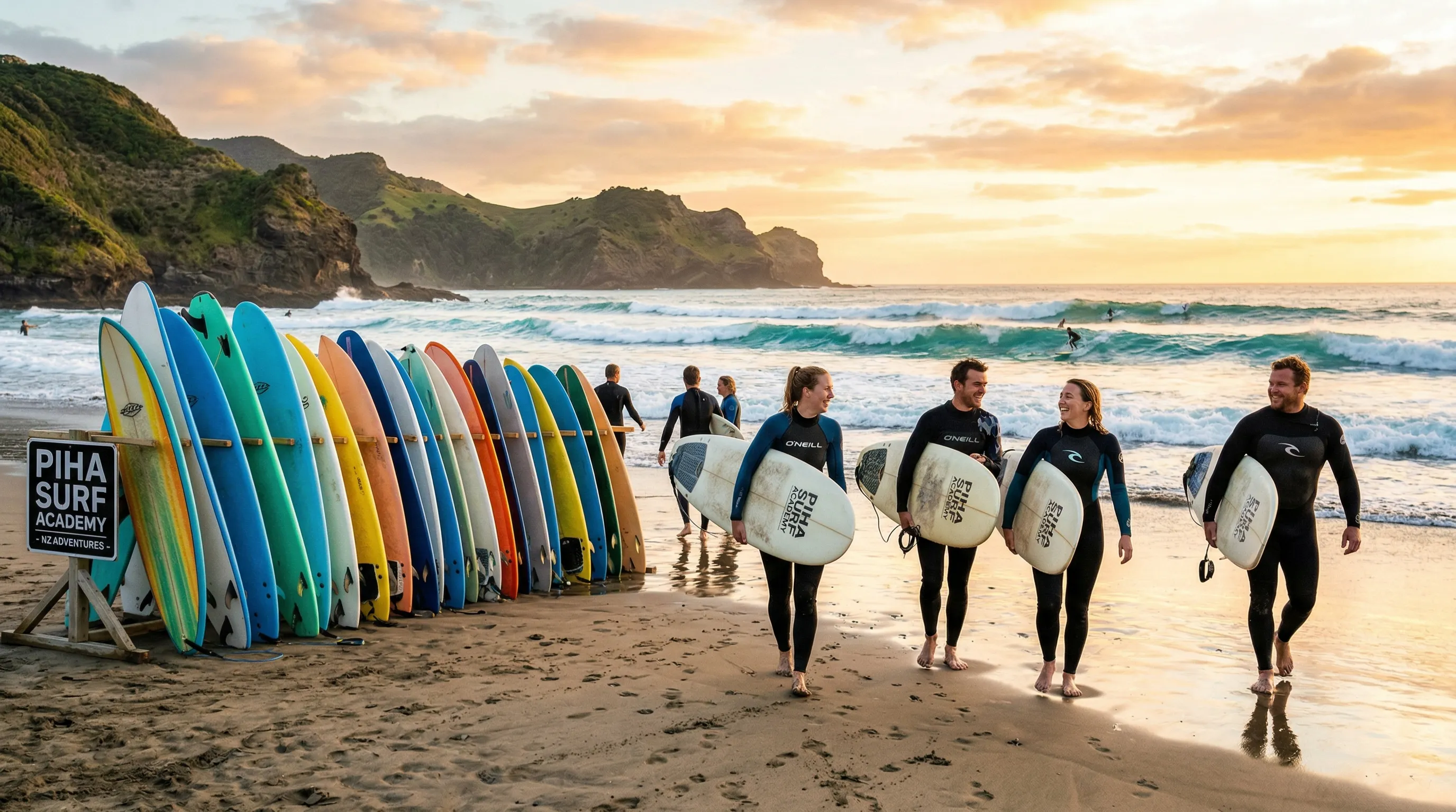 Surfing at Mount Maunganui