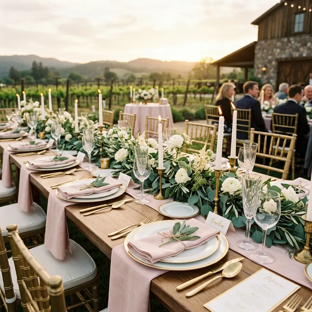 Reception table setting