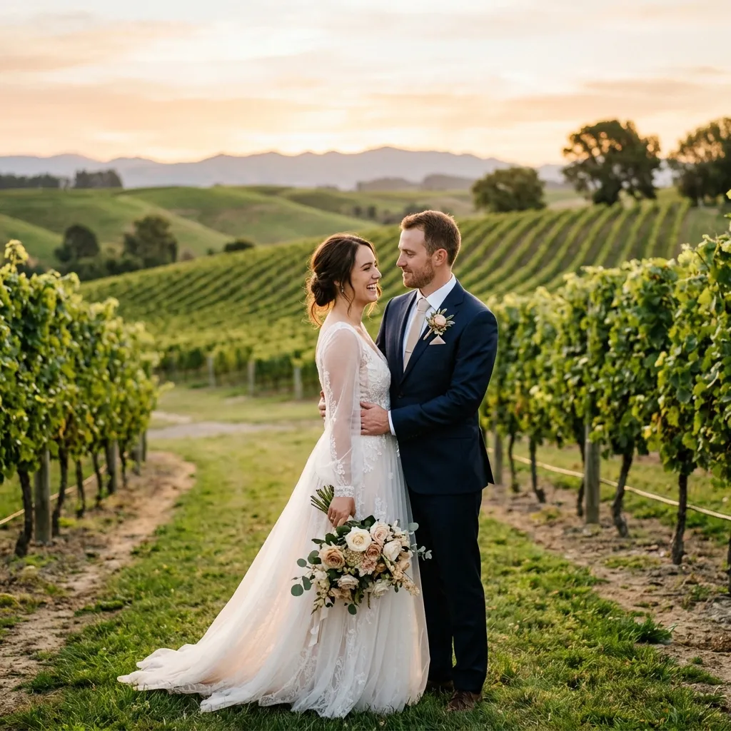 Couple at golden hour