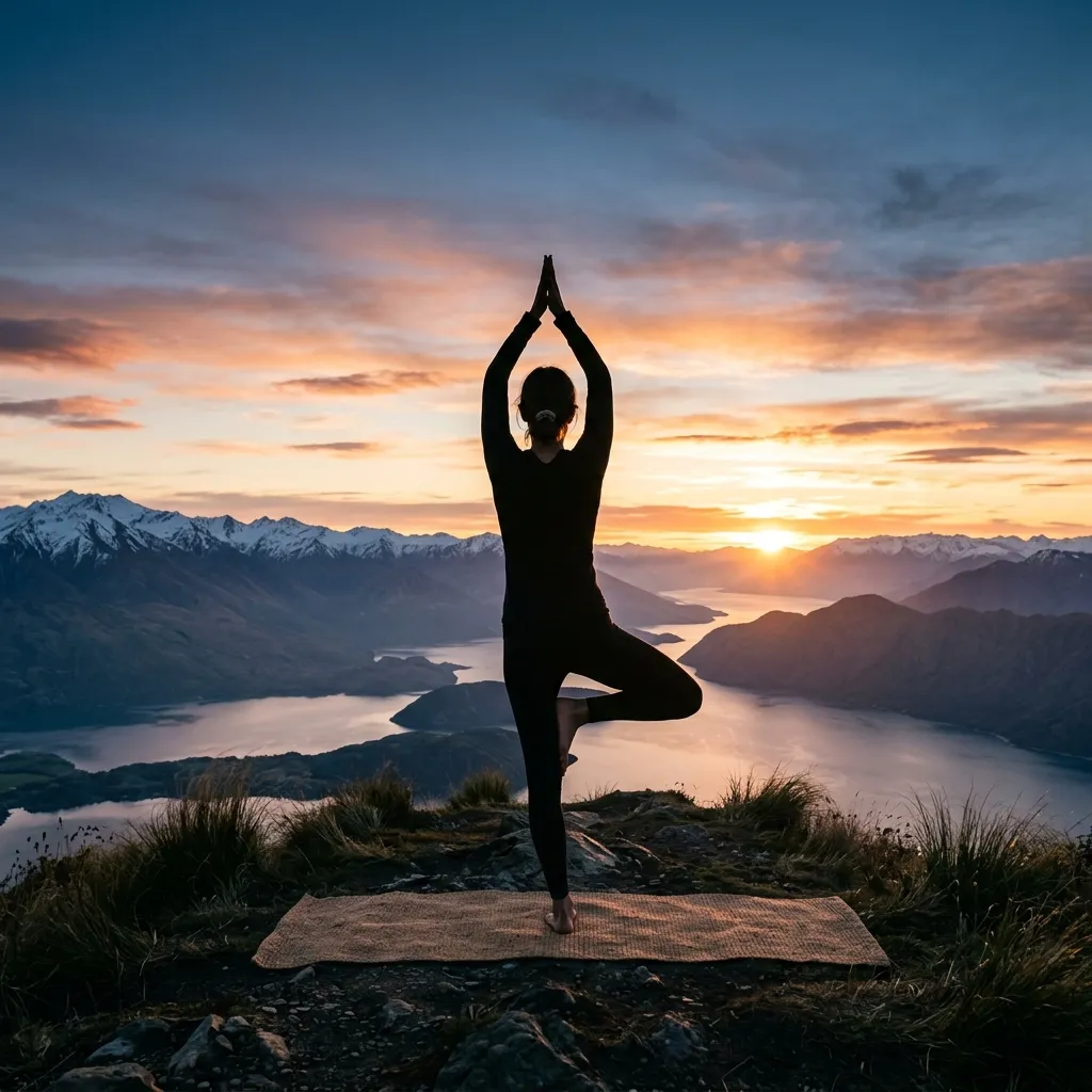 Sunrise from the mat this morning. Grateful for this view every single day.